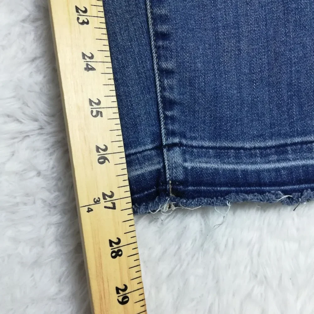 Lucky Brand Womens Jeans Ava‎ Skinny Ankle Cheville Denim Blue Stone Wash 2
